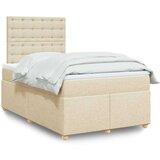  Krevet box spring s madracem krem 120 x 190 cm od tkanine | shoptok.hr