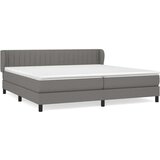  Krevet s oprugama i madracem tamnosivi 200 x 200 cm od tkanine | shoptok.hr