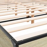  Okvir za krevet boja hrasta 150x200cm konstruirano drvo i metal | shoptok.hr