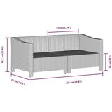  Sedežna garnitura 6-delna z blazinami siv poli ratan | Shoptok.si