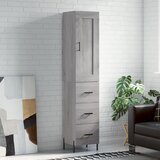 vidaXL Visoka komoda siva sonome 34 5x34x180 cm od konstruiranog drva | shoptok.hr