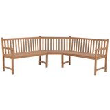 vidaXL Vrtna kotna klop 185x185x90 cm trdna tikovina Cene