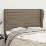  Vzglavje z ušesi taupe 147x23x118/128 cm blago, (20932951) Cene