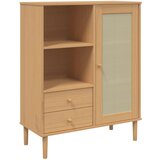  The Living Store Komoda SENJA videz ratana rjava 90x40x112 cm trdna borovina - Komoda, (21502202) | Shoptok.si