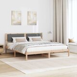  Krevetna konstrukcija s uzglavljem Tamno siva 200 x 200 cm | shoptok.hr