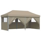 Šator za zabavu na sklapanje Sivo-smeđa 580 x 292 x 315 cm | shoptok.hr