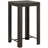  Vrtni barski stol smeđi 60 5 x 60 5 x 110 5 cm od poliratana | shoptok.hr