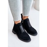 S. BARSKI Suede Low Ankle Boots With Flat Heel Insulated D&A | shoptok.hr