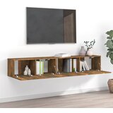 The Living Store Komplet TV omaric 2-delni dimljen hrast inženirski les - Komplet TV Omaric, (21374209) Cene