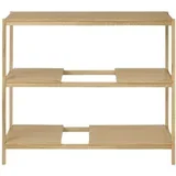 Regal v hrastovem dekorju v naravni barvi 105x92x40 cm Sukoya –