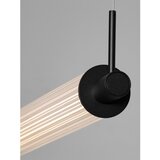 Nova Luce Mat crna LED viseća svjetiljka aluminijska s mogućnosti zatamnjivanja sa staklenim sjenilom Glovia – | shoptok.hr