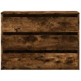  Kutna komoda s ladicama boja dimljenog hrasta 80x41x58cm drveni | shoptok.hr