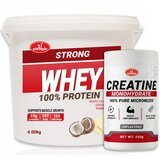 Olympic Strong 100% Whey Protein Bela čokolada i Kokos 4kg + Creatine Monohydrate 500g | Eponuda.com