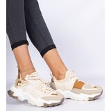 Gemre Beige women's sock-top sneakers Milada | Shoptok.si