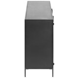 Kave Home Črna jeklena komoda 160x72x35 cm Shantay – | Shoptok.si