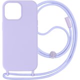AVIZAR iPhone 15 Pro Semi-Rigid Cord Case, serija Corda - vijolicna, (20886166) Cene