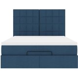  Otomanski krevet s madracem plavi 140x190cm od tkanine | shoptok.hr