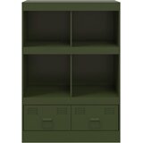  Visoka komoda maslinastozeleni 67 x 39 x 95 cm čelična | shoptok.hr