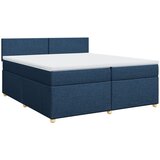 Maison Chic Box spring postelja - Vzmetna postelja z vzmetnico modra 200x200 cm blago SL24181, (21879865) | Shoptok.si