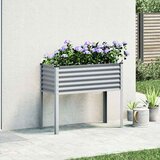  Vrtna sadilica siva 100x45x90 cm čelična | shoptok.hr