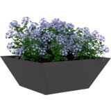 Metalna sadilica Crna Metal 40 x 40 x 15 cm Izdržljiva | shoptok.hr