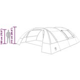  Tunelski šotor s streho Zelena in Bela 700 x 590 x 215 cm, (5000091098) | Shoptok.si