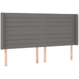 Maison Chic vzglavna omarica - nočna omarica - posteljna omarica z ušesi temno sivo 203x16x118/128 cm blago, (21709311) Cene