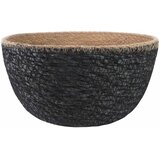  Saksija za biljke s ručkama Crna Ø 22 x 20 cm 100% morska trava | shoptok.hr