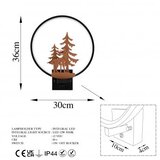 Opviq XMAS24 Zidna lampa, crno-smeđa | Eponuda.ba