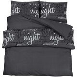  Set posteljine za poplun crni 200x200 cm pamučni | shoptok.hr
