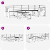  Set vanjskih sofa 6 kom. Bijela Čvrsto drvo akacije | shoptok.hr