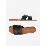 Shelvt Black women's eco leather flip-flops | shoptok.hr