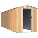  Vrtno spremište svjetlosmeđe 192 x 689 x 223 cm pocinčani čelik | shoptok.hr