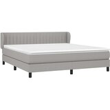  Krevet s oprugama i madracem svjetlosivi 180x200 cm od tkanine | shoptok.hr