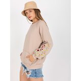 RUE PARIS Sweatshirt-RV-BL-8061.97-beige | Shoptok.si