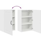 vidaXL Zidni kuhinjski ormarić Visoki sjaj bijela 50 x 31 x 80 cm | shoptok.hr