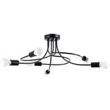 Sollux Lighting Sollux SL.1456 - Luster na šipci LEVAR 6xE27/15W/230V crna Cene