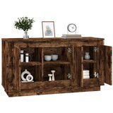  Komoda dimljeni hrast 102x35x55 cm inženirski les | Shoptok.si