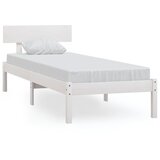 The Living Store Posteljni okvir bel iz trdne borovine 90x200 cm - Posteljni Okvir, (21525507) | Shoptok.si