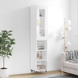 The Living Store Visoka omara bela 34,5x34x180 cm inženirski les - Visoka Omara, (21429127) Cene