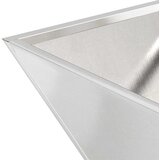  Vrtna saksija Srebrno 40 x 40 x 15 cm Nehrđajući čelik | shoptok.hr