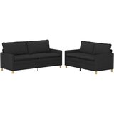  Set sofe 2 kom. Crna Tkanina | shoptok.hr