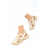 Soho Beige-Tan Women's Sneakers 17226