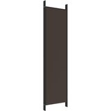 Sobna pregrada s 5 panela smeđa 250 x 200 cm od tkanine | Eponuda.ba