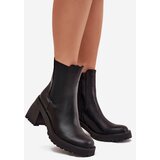 Boto Womens Ankle Boots On Heel Black Thalira | shoptok.hr