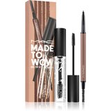 MAC Cosmetics Made To Wow Brow Kit darilni set Auburn (za obrvi) odtenek odtenek Auburn | Shoptok.si