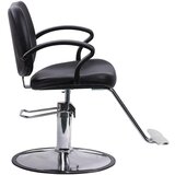 Elegantno črn brivski stol z nastavljivo višino | Shoptok.si