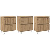  Komode 3 pcs Umjetnički hrast | shoptok.hr