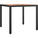  3-dijelni bistro set s jastucima crni od poliratana | shoptok.hr