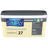 SWINGCOLOR Boja za zid Simply (Svijetlo žuta - br. 27, Mat, 1 l) | shoptok.hr